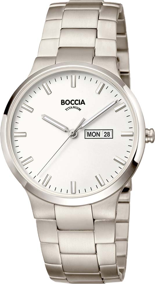 Наручные часы кварцевый мужские Boccia Titanium 3649-01 титановые