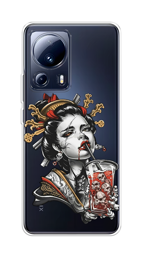 

Чехол на Xiaomi 13 Lite "Опасная гейша", Красный;черный;серый, 318150-4