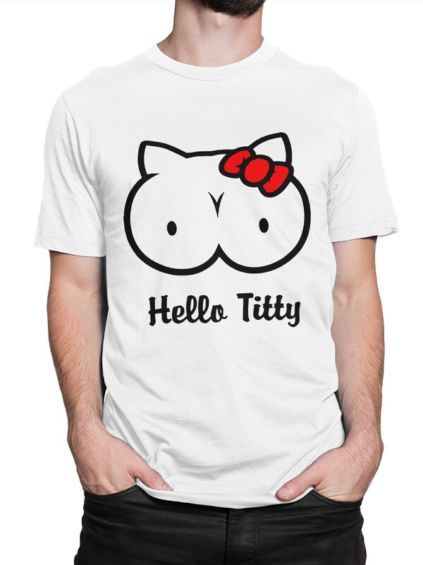 фото Футболка мужская design heroes hello titty / грудь21 белая xs