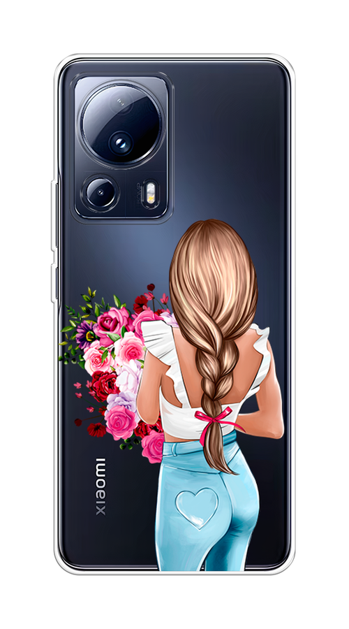 

Чехол на Xiaomi 13 Lite "Девушка с цветами", Коричневый;розовый;бирюзовый, 318150-6