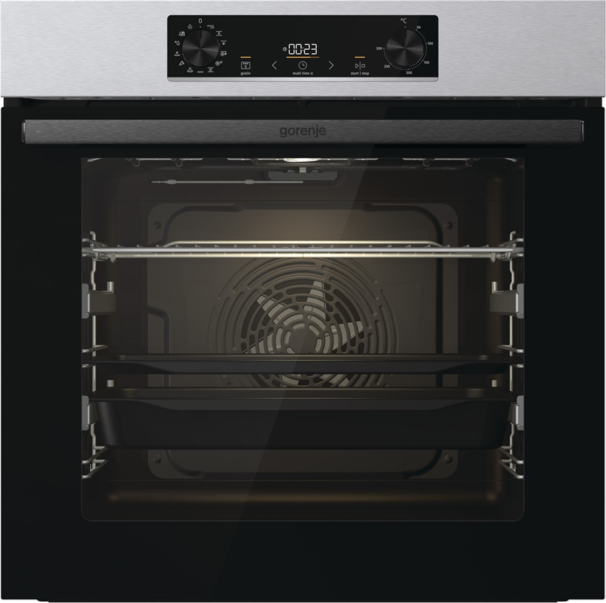 

Встраиваемый электрический духовой шкаф Gorenje BOSB6737E09X серебристый, черный, BOSB6737E09X