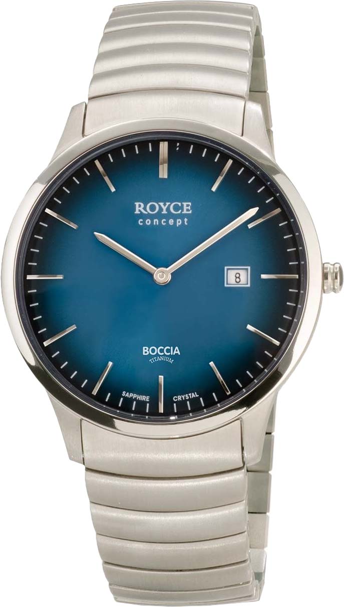 фото Наручные часы кварцевый мужские boccia titanium 3645-03 титановые