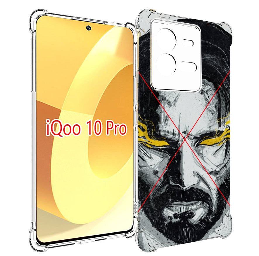 

Чехол MyPads Джон-Уик для Vivo iQOO 10 Pro, Прозрачный, Tocco