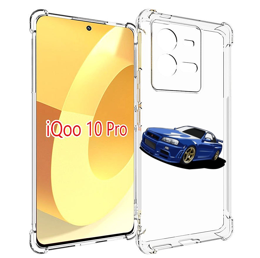 

Чехол MyPads Джитиэр для Vivo iQOO 10 Pro, Прозрачный, Tocco