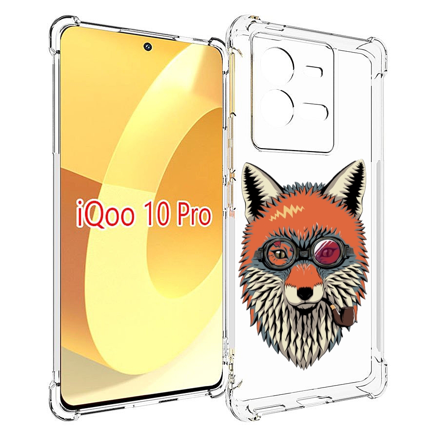 

Чехол MyPads Деловой лис для Vivo iQOO 10 Pro, Прозрачный, Tocco