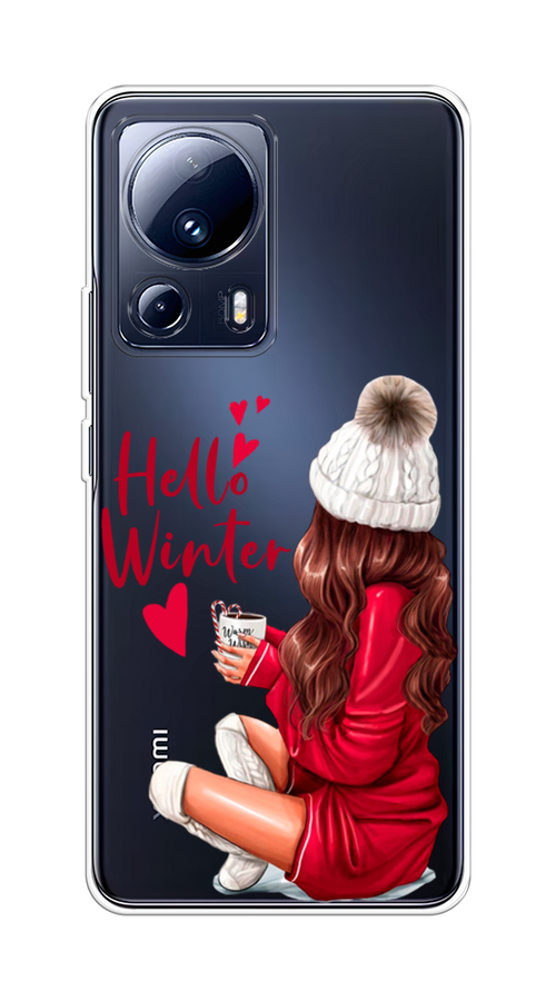 

Чехол на Xiaomi 13 Lite "Hello winter", Красный;белый;коричневый, 318150-5
