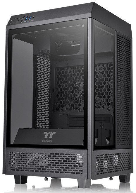 фото Корпус для компьютера thermaltake the tower 100 w/o psu ca-1r3-00s1wn-00, black