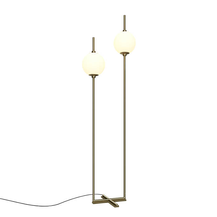 

Напольный светильник Maytoni The Sixth Sense Z020FL-L12BS3K, 12 Вт, LED, белый/латунь, The Sixth Sense