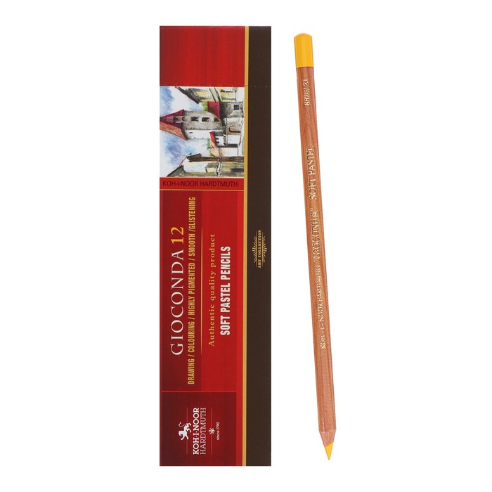 

Пастель сухая в карандаше Koh-I-Noor 8820/021 GIOCONDA Soft, желтый неаполь (12 шт)