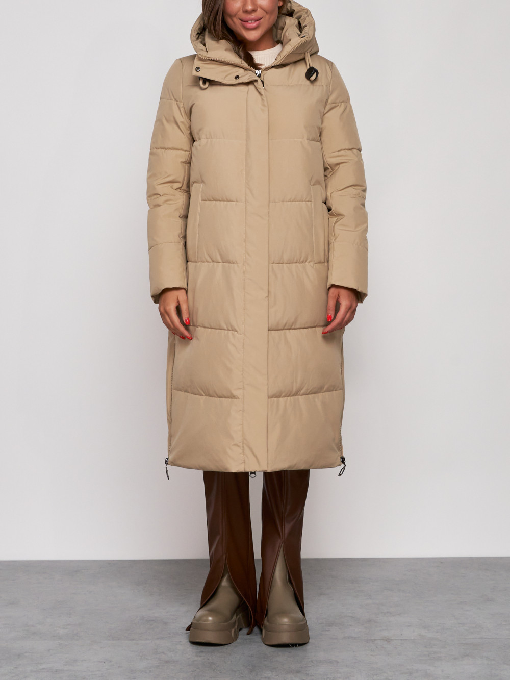 

Пальто женское NoBrand AD52329 коричневое XXL, Коричневый, AD52329