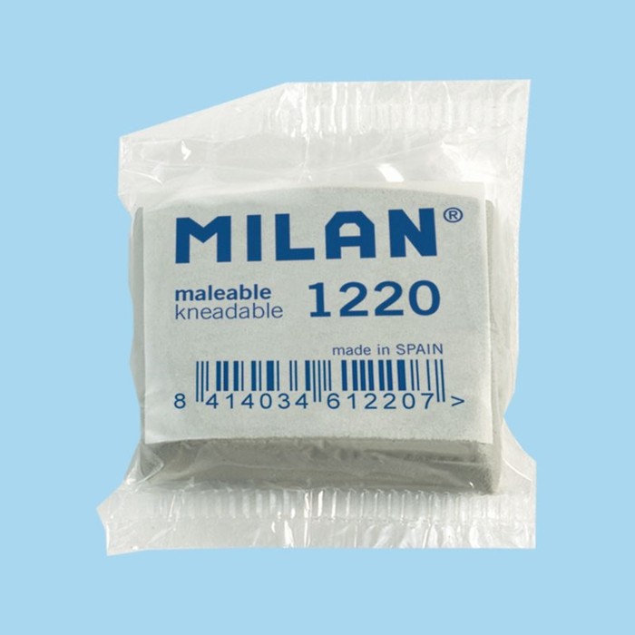 

Ластик-клячка Milan 1220, 37 х 32 х 10 мм (20 шт), Белый