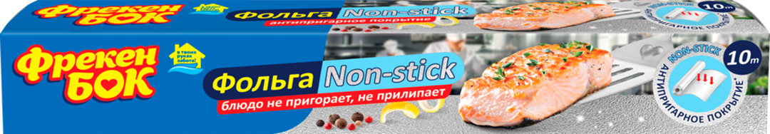 

Фольга Фрекен Бок Non-stick 10 м х 30 см, Серебристый