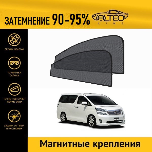 

Автошторки ALTEO PREMIUM на Toyota Vellfire 1 (H20) (2008-2011) минивен