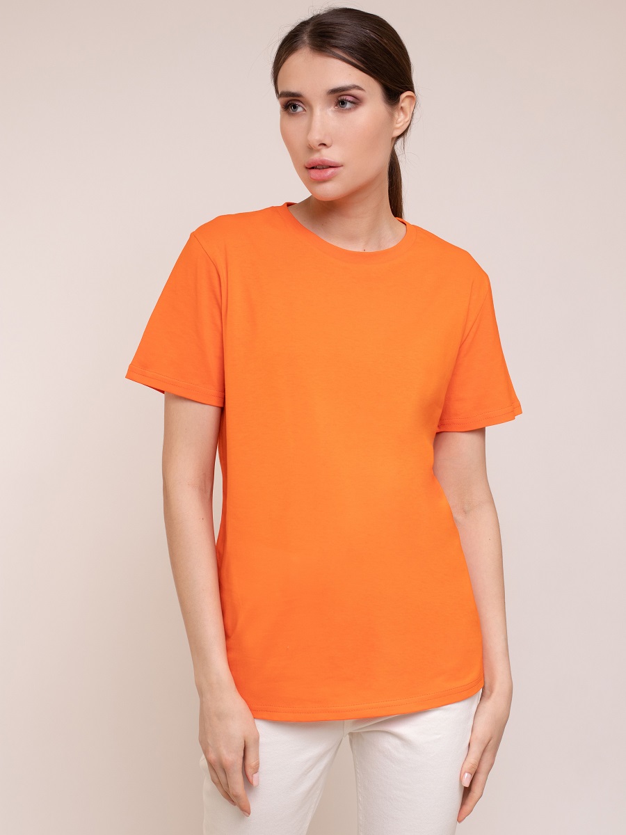 

Футболка женская Uzcotton 1-UZ-W-F-M оранжевая 6XL, Оранжевый, 1-UZ-W-F-M