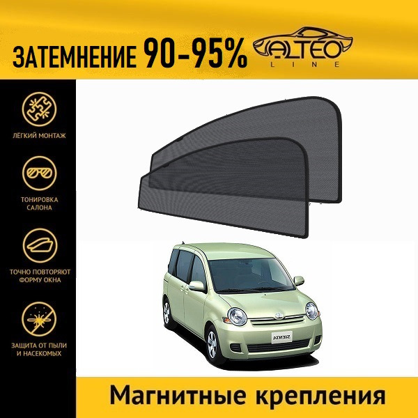

Автошторки ALTEO PREMIUM на Toyota Sienta 1 рестайлинг (2006-2015)