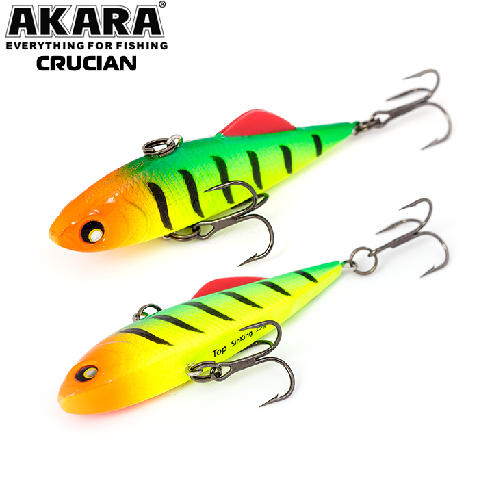 

Воблер Akara раттлин Crucian 60 мм 15 гр 8/15 oz 2,4 in A3, Разноцветный, Crucian
