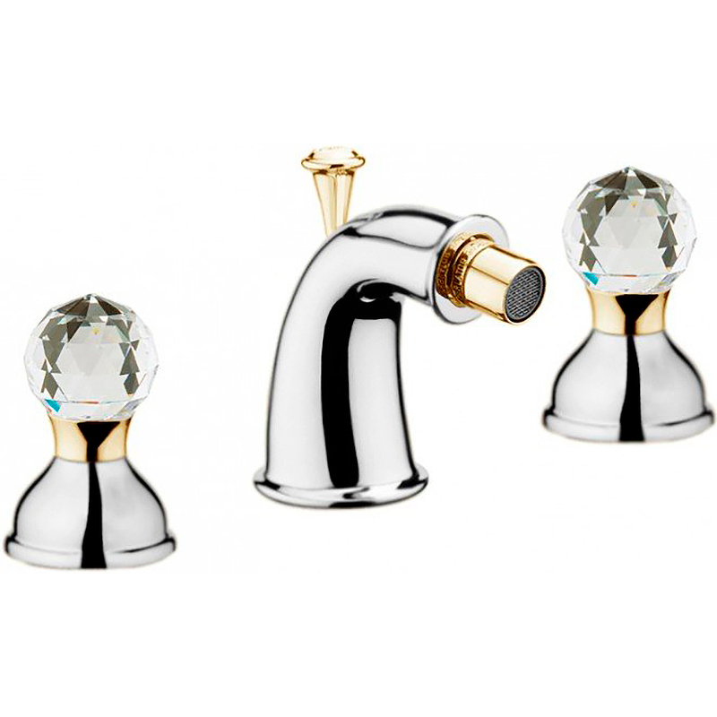 фото Смеситель webert karenina bath 3 holes chrome-gold для биде ka710202017 40210