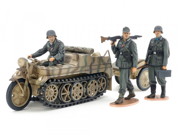 

Сборная модель Tamiya 1/35 Немецкий гусеничный мотоцикл Sd.Kfz.2 Kettenkraftrad 35377