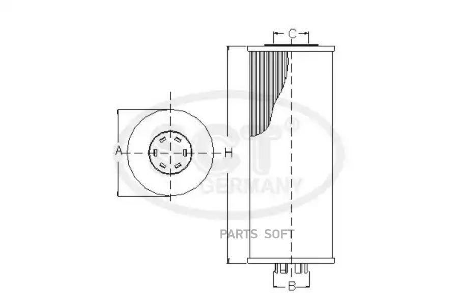 

Фильтр масляный SCT SH4044P SCT SH4044P