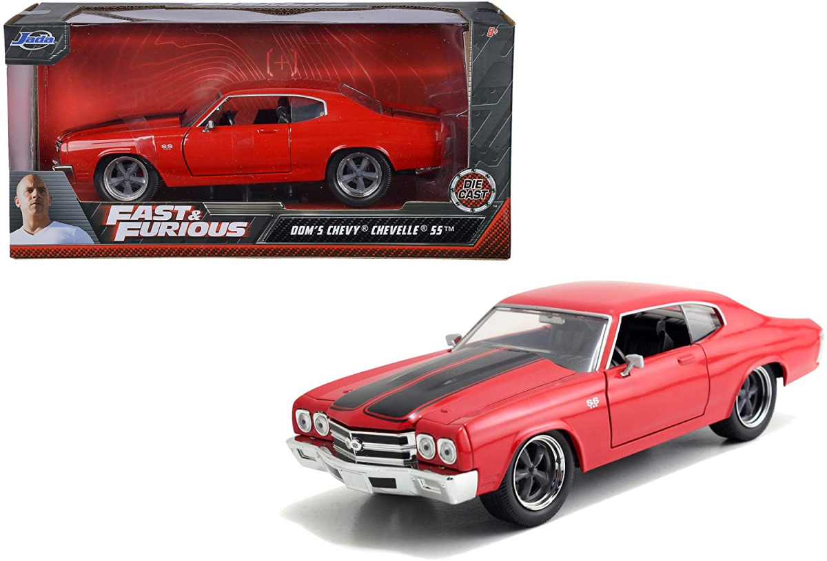 Машина игрушечная Iqchina Jada Fast and Furious 1:24 Dom s Chevy Chevelle SS красный