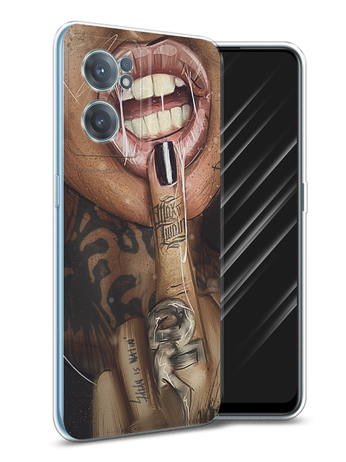

Чехол Awog на OnePlus Nord CE 2 5G / ВанПлас Nord CE 2 5G "Девушка с татуировками", Бежевый;розовый;черный, 152650-9