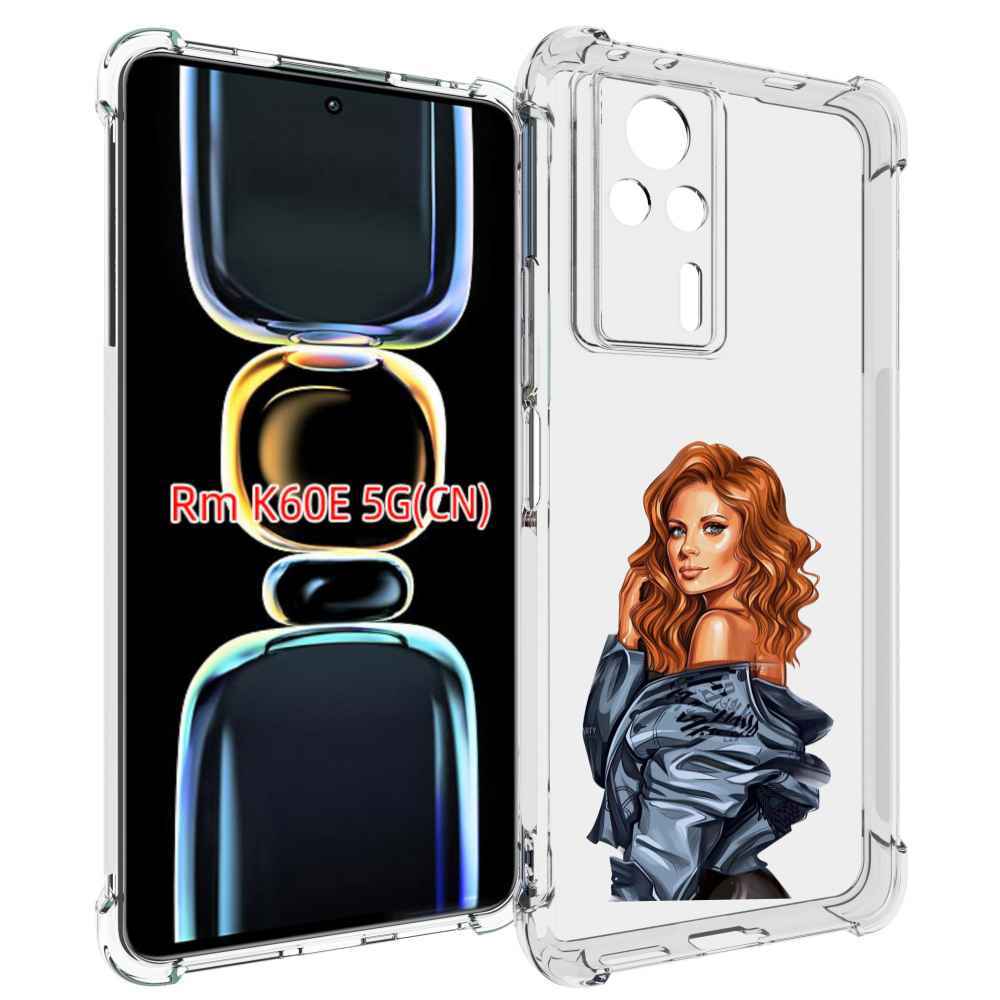 

Чехол MyPads Рыжая-девушка женский для Xiaomi Redmi K60E, Tocco
