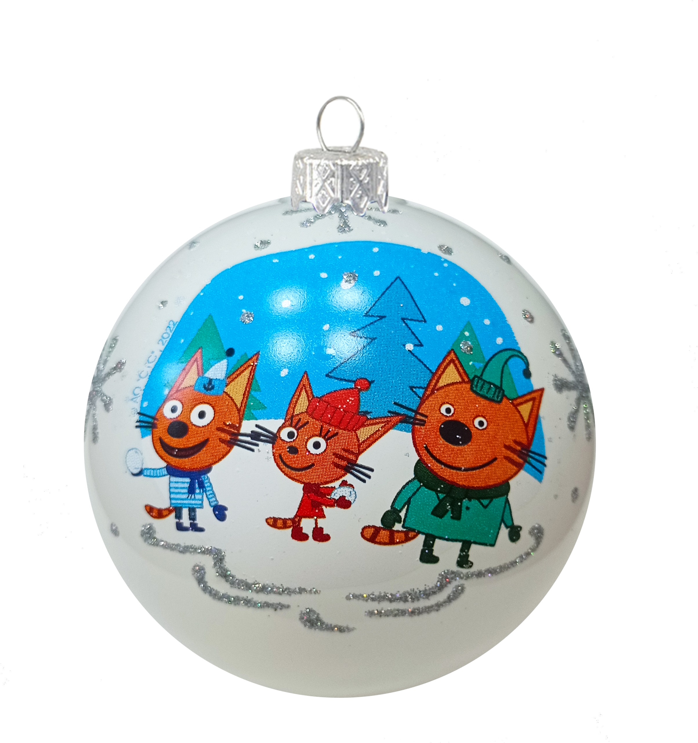 

ШАР СТЕКЛЯННЫЙ КОТЯТА СТЕКЛО, Разноцветный