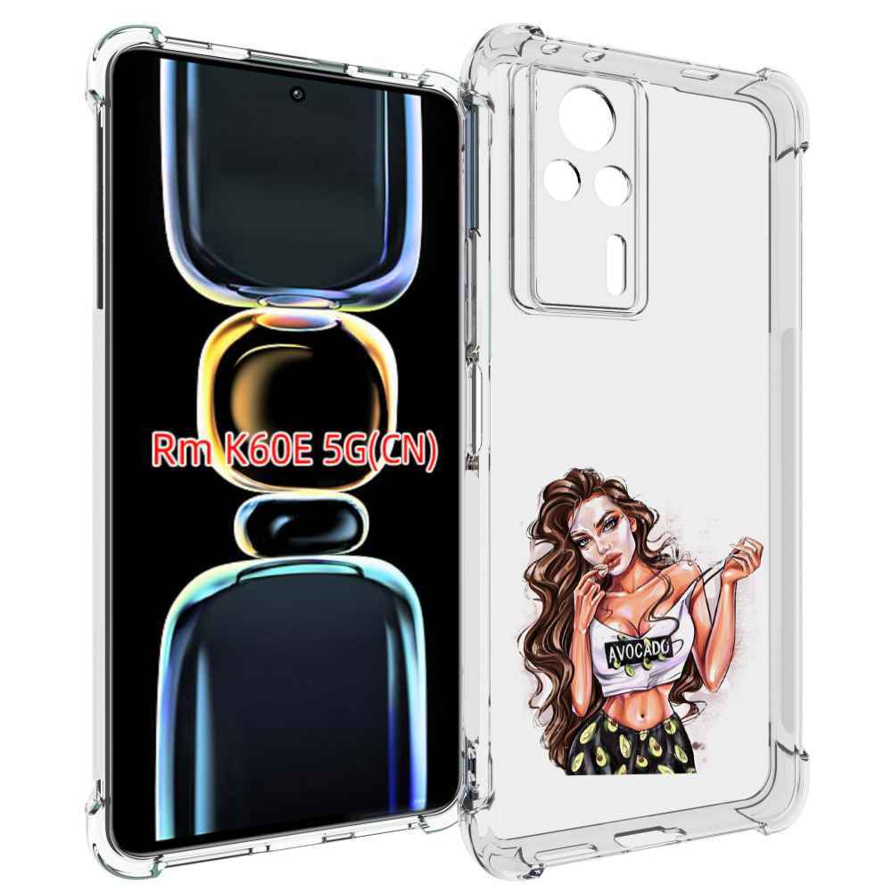 

Чехол MyPads Продукты на дом с доставкой женский для Xiaomi Redmi K60E, Tocco