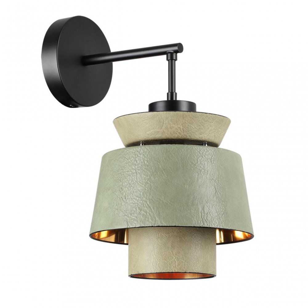 

Невстраиваемый настенный светильник Odeon Light Kressa 4992/1WA, 40 Вт, E14, зеленый, Kressa
