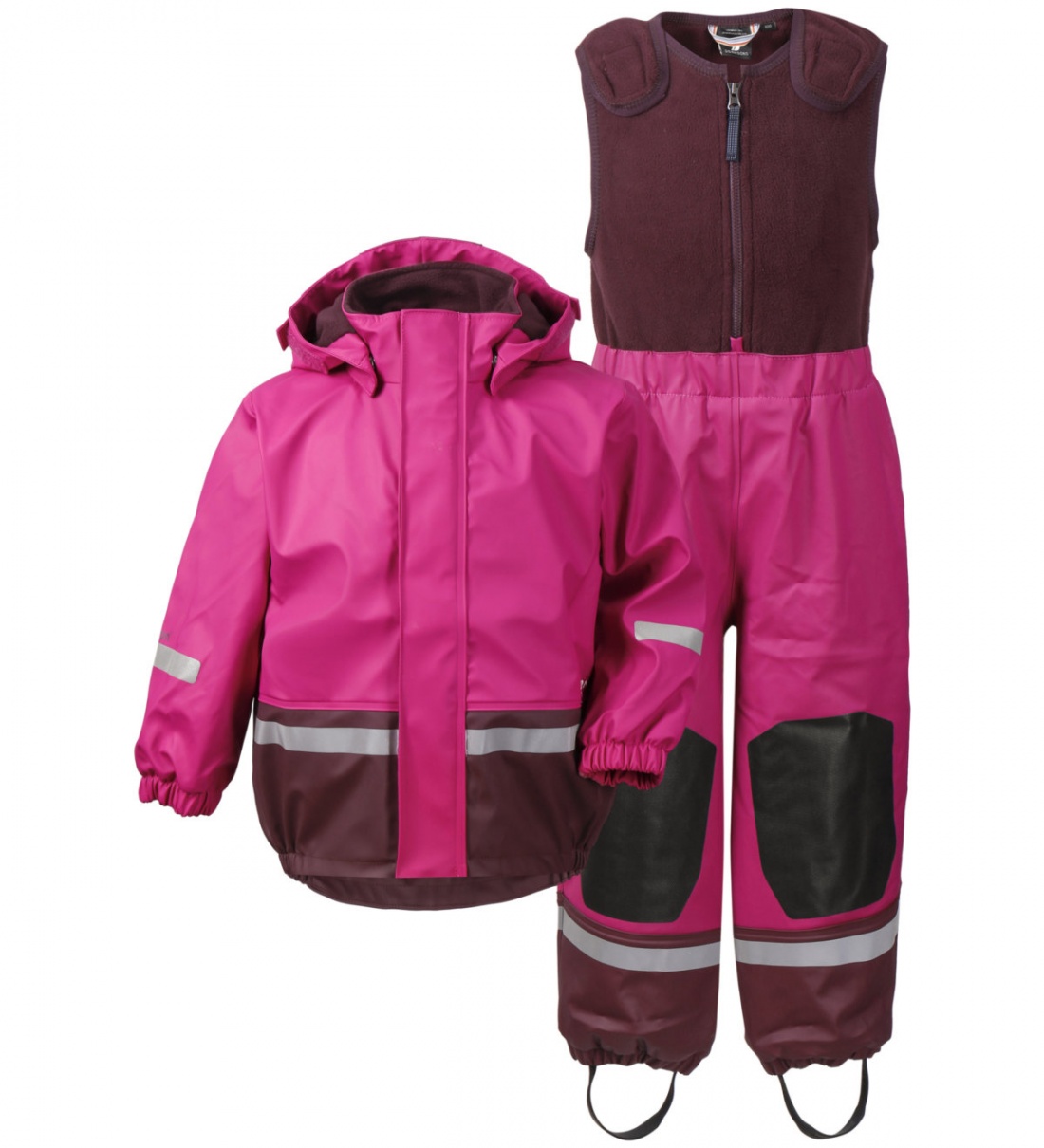 фото Комплект куртка + полукомбинезон для девочек didriksons цв. розовый р-р. 92