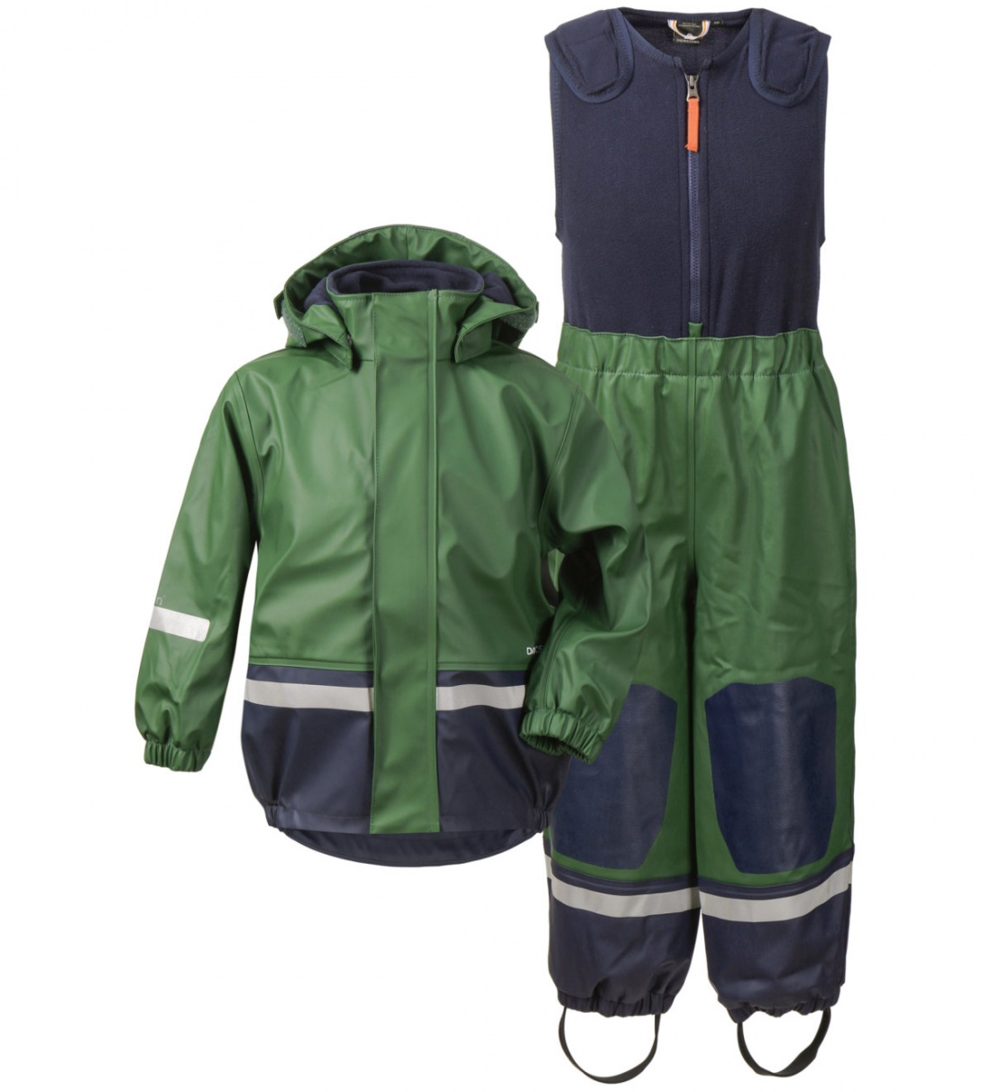 фото Комплект куртка + полукомбинезон для детей didriksons цв. зеленый р-р. 104