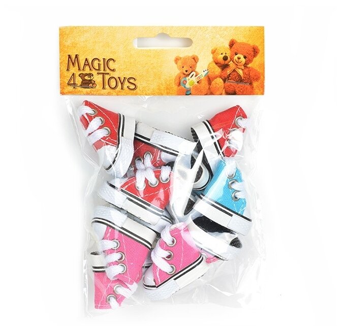 Одежда для кукол Magic 4 Toys Кеды, ассорти, 35 мм, 6 пар