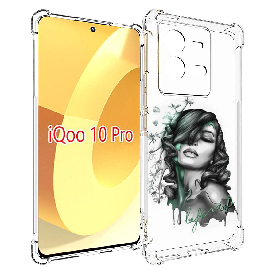 

Чехол MyPads Девушка 2 для Vivo iQOO 10 Pro, Прозрачный, Tocco