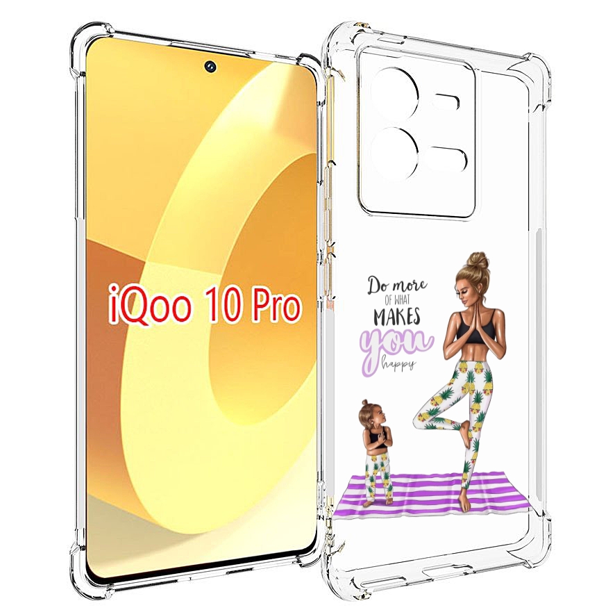 

Чехол MyPads Девочки-в-ананасах для Vivo iQOO 10 Pro, Прозрачный, Tocco