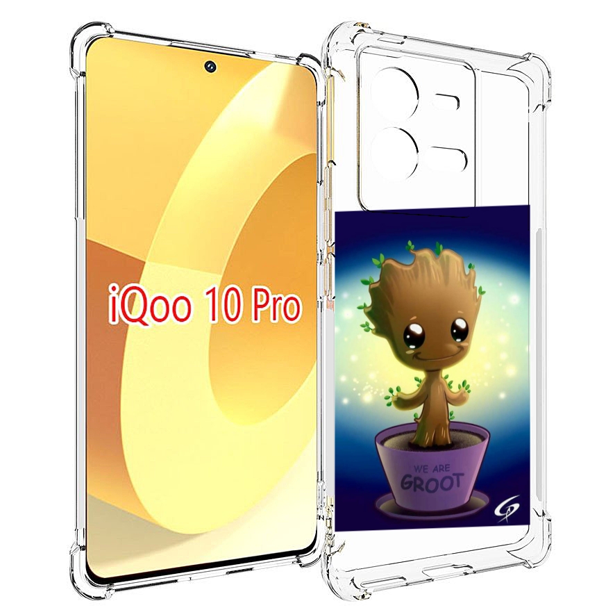 

Чехол MyPads Грут для Vivo iQOO 10 Pro, Прозрачный, Tocco