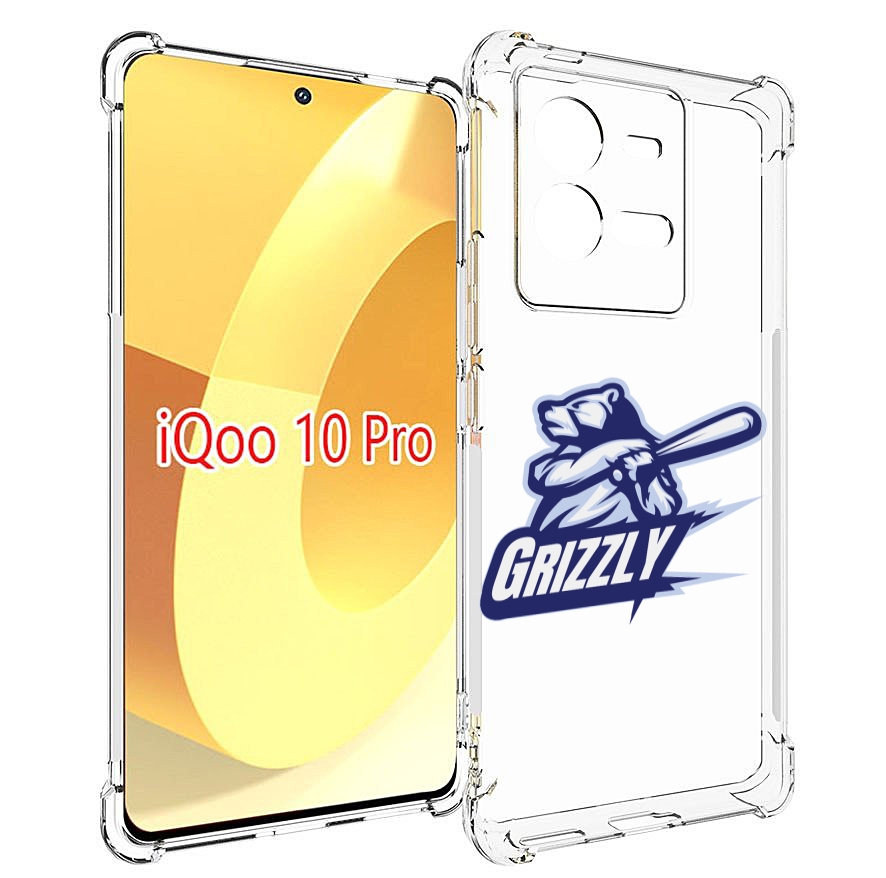 

Чехол MyPads Гризли для Vivo iQOO 10 Pro, Прозрачный, Tocco