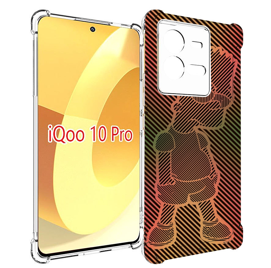 

Чехол MyPads Графический-Барт-Симпсон для Vivo iQOO 10 Pro, Прозрачный, Tocco