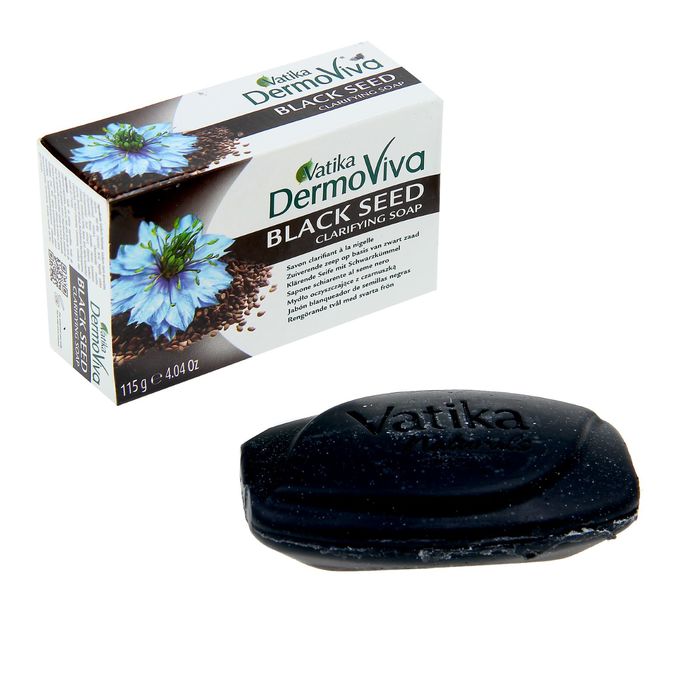 фото Мыло с маслом черного тмина dabur vatika dermoviva black seed soap, 115 г