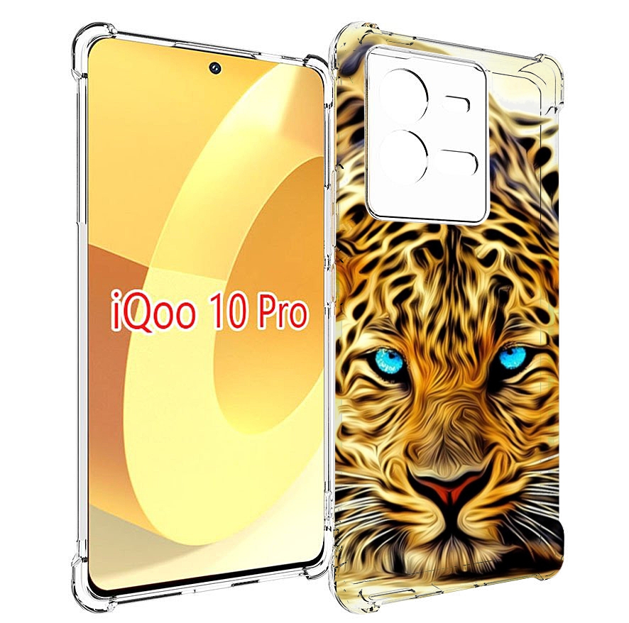 

Чехол MyPads Голубоглазый-гепард для Vivo iQOO 10 Pro, Прозрачный, Tocco