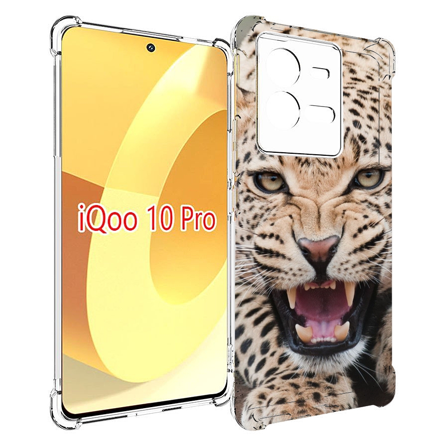 

Чехол MyPads Гепард-красивый мужской для Vivo iQOO 10 Pro, Прозрачный, Tocco