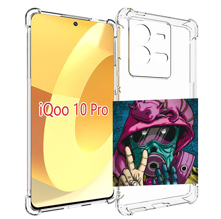 

Чехол MyPads Всем-мир для Vivo iQOO 10 Pro, Прозрачный, Tocco