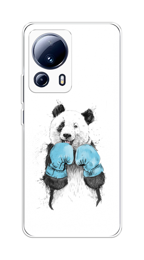

Чехол на Xiaomi 13 Lite "Панда боксер", Голубой;белый;серый, 318150-1