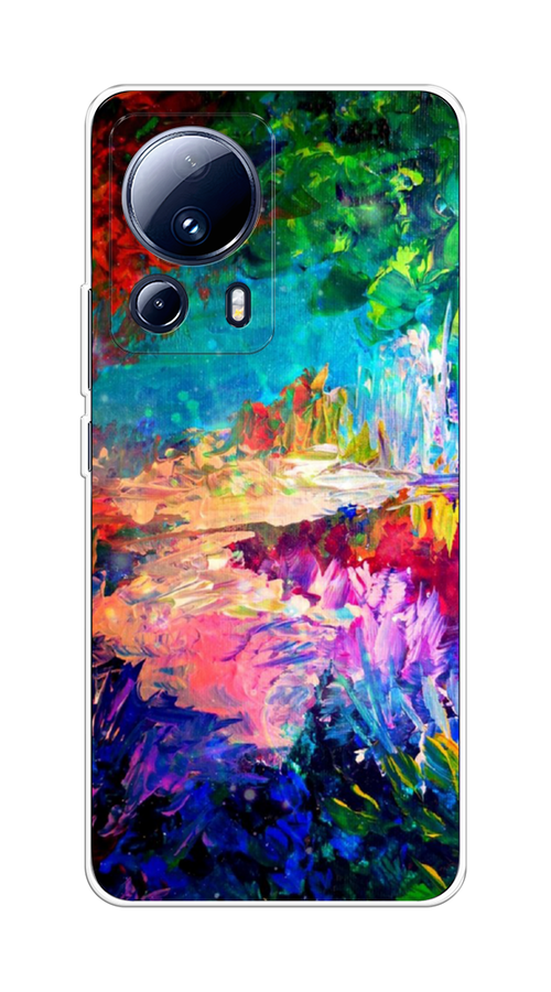 

Чехол на Xiaomi 13 Lite "Лес-гуашь", Синий;розовый;зеленый, 318150-4