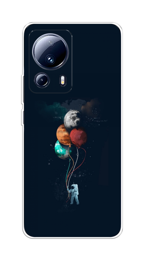 

Чехол на Xiaomi 13 Lite "Космонавт с шариками", Разноцветный, 318150-4