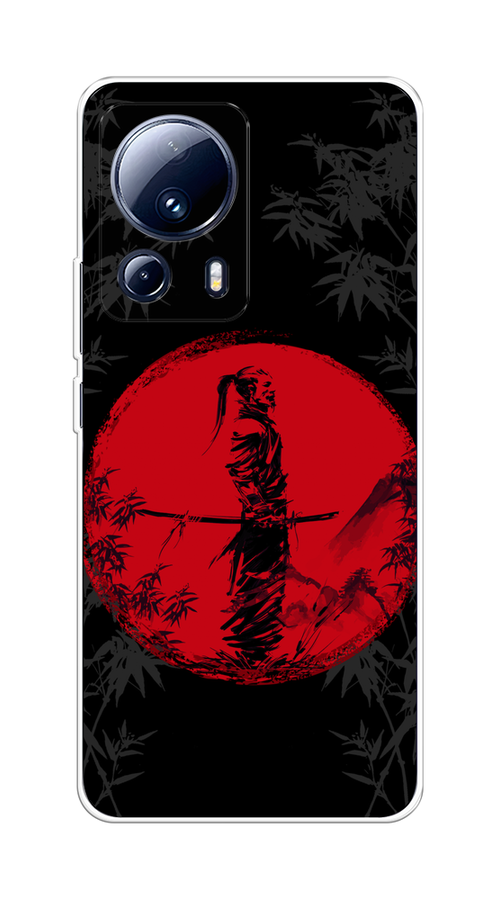 

Чехол на Xiaomi 13 Lite "Самурай на красном фоне", Черный;красный;серый, 318150-4