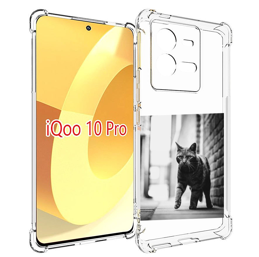 

Чехол MyPads Важный-кот для Vivo iQOO 10 Pro, Прозрачный, Tocco
