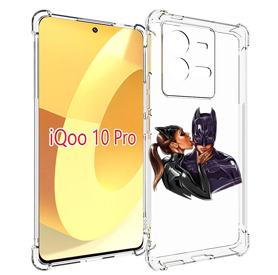 

Чехол MyPads Бэтман для Vivo iQOO 10 Pro, Прозрачный, Tocco