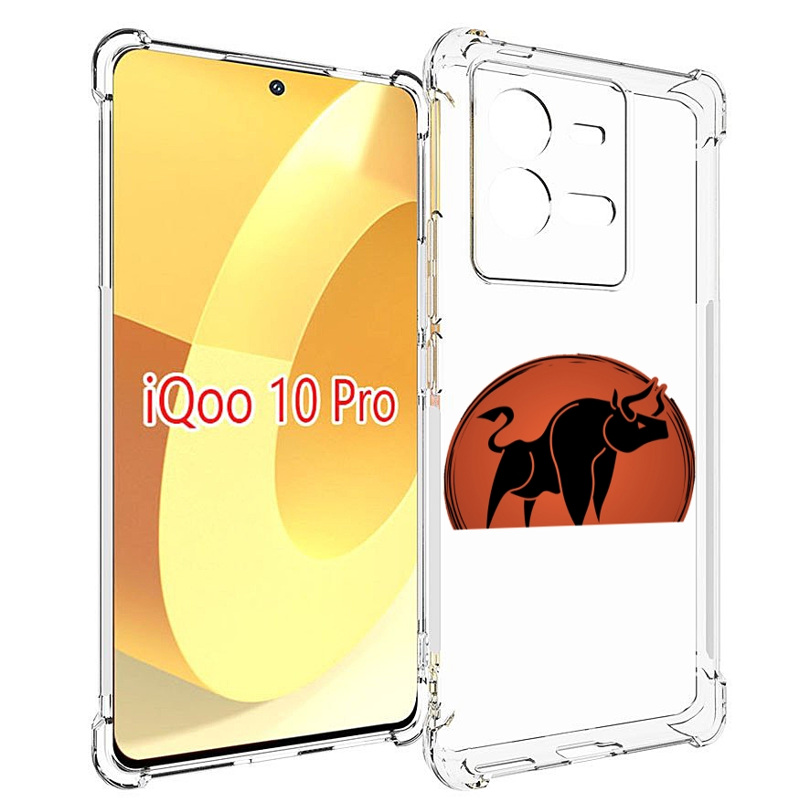 

Чехол MyPads Бык-2 для Vivo iQOO 10 Pro, Прозрачный, Tocco
