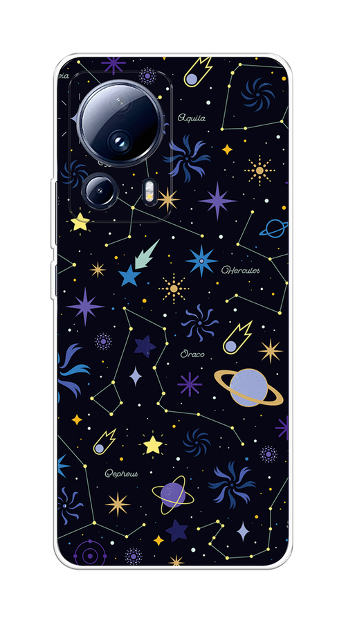 

Чехол на Xiaomi 13 Lite "Цветной космос", Желтый, 318150-2