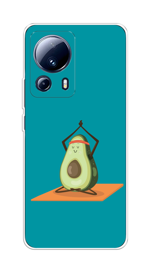 

Чехол на Xiaomi 13 Lite "Расслабься с авокадо", Бирюзовый, 318150-6